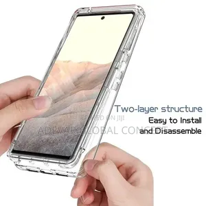 For Google Pixel 6 Pro Protective Case Pouch (Transparent)