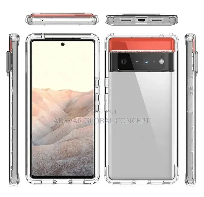 For Google Pixel 6 Pro Protective Case Pouch (Transparent)