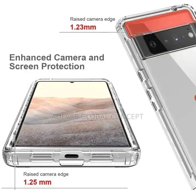 For Google Pixel 6 Pro Protective Case Pouch (Transparent)