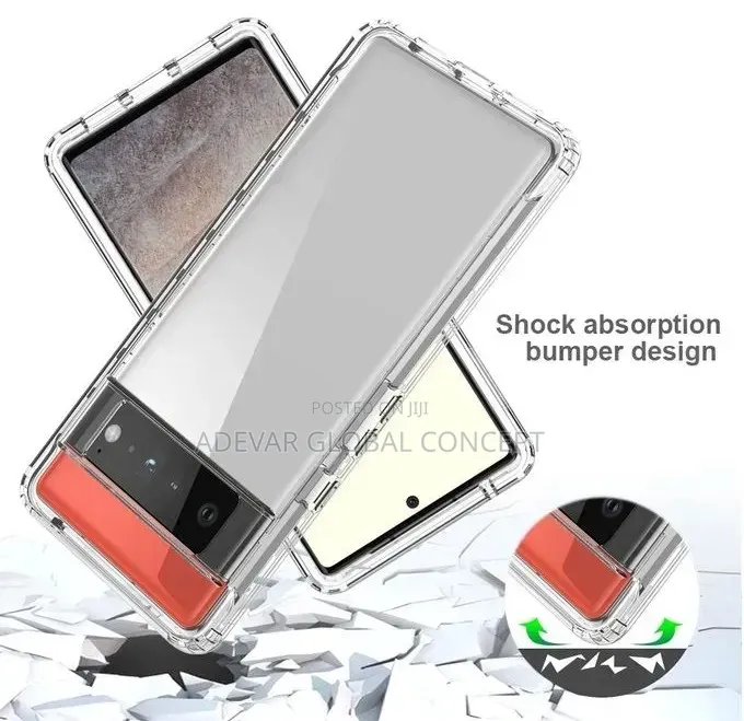 For Google Pixel 6 Pro Protective Case Pouch (Transparent)