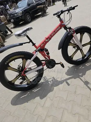 Foldable Fat-Tire Mountain Bicycle Equipped With Alloy Wheels