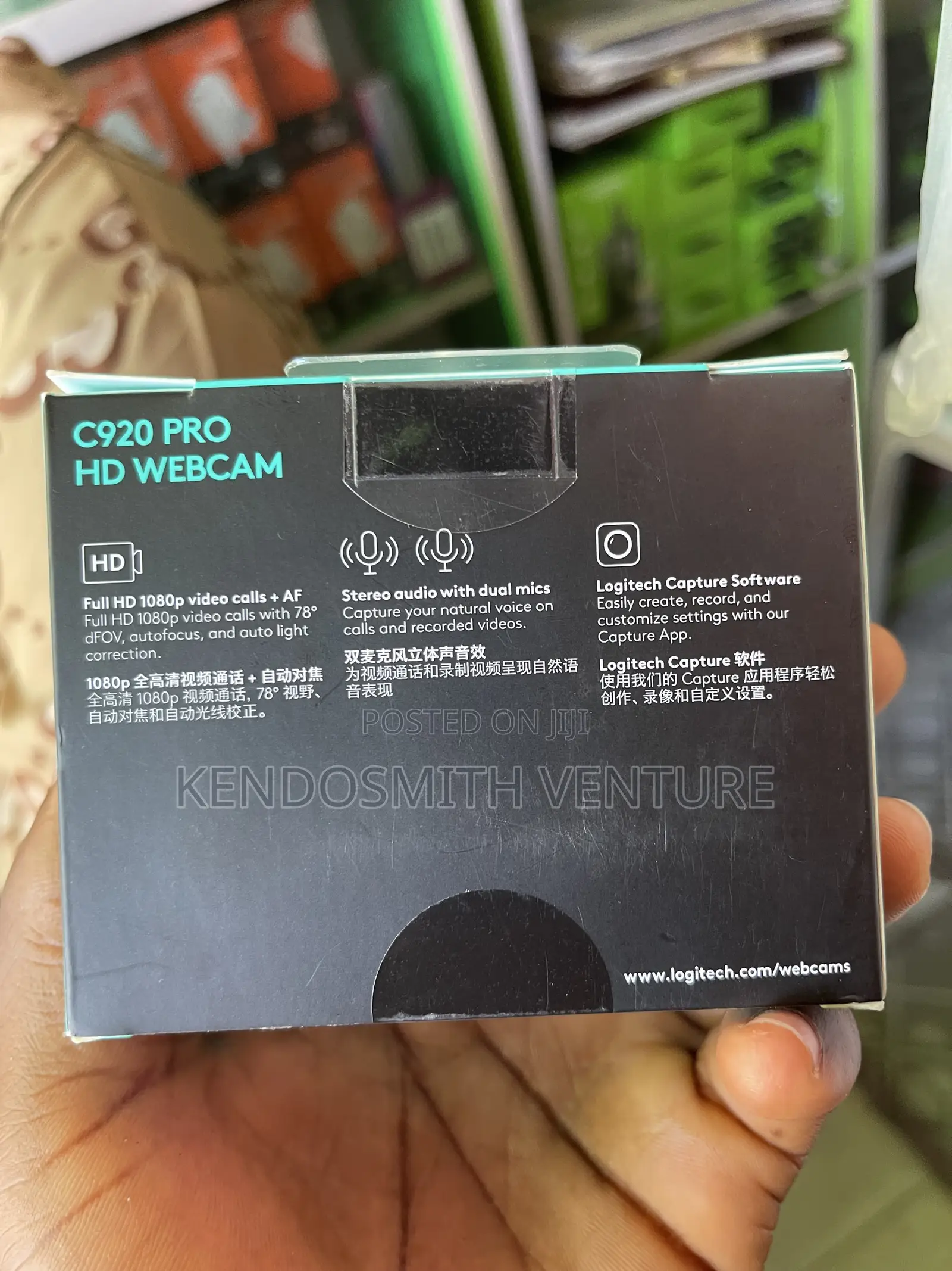 Original C920 Pro HD Webcam – Full HD 1080p