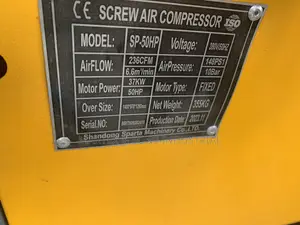 37kw-50hp Industrial Screw Air Compressor Machine