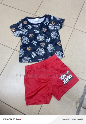 Vaby and Children Top and Short for Boy