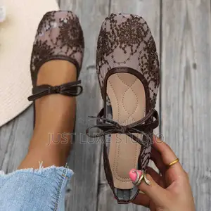 Trendy Net Ballerina Shoes