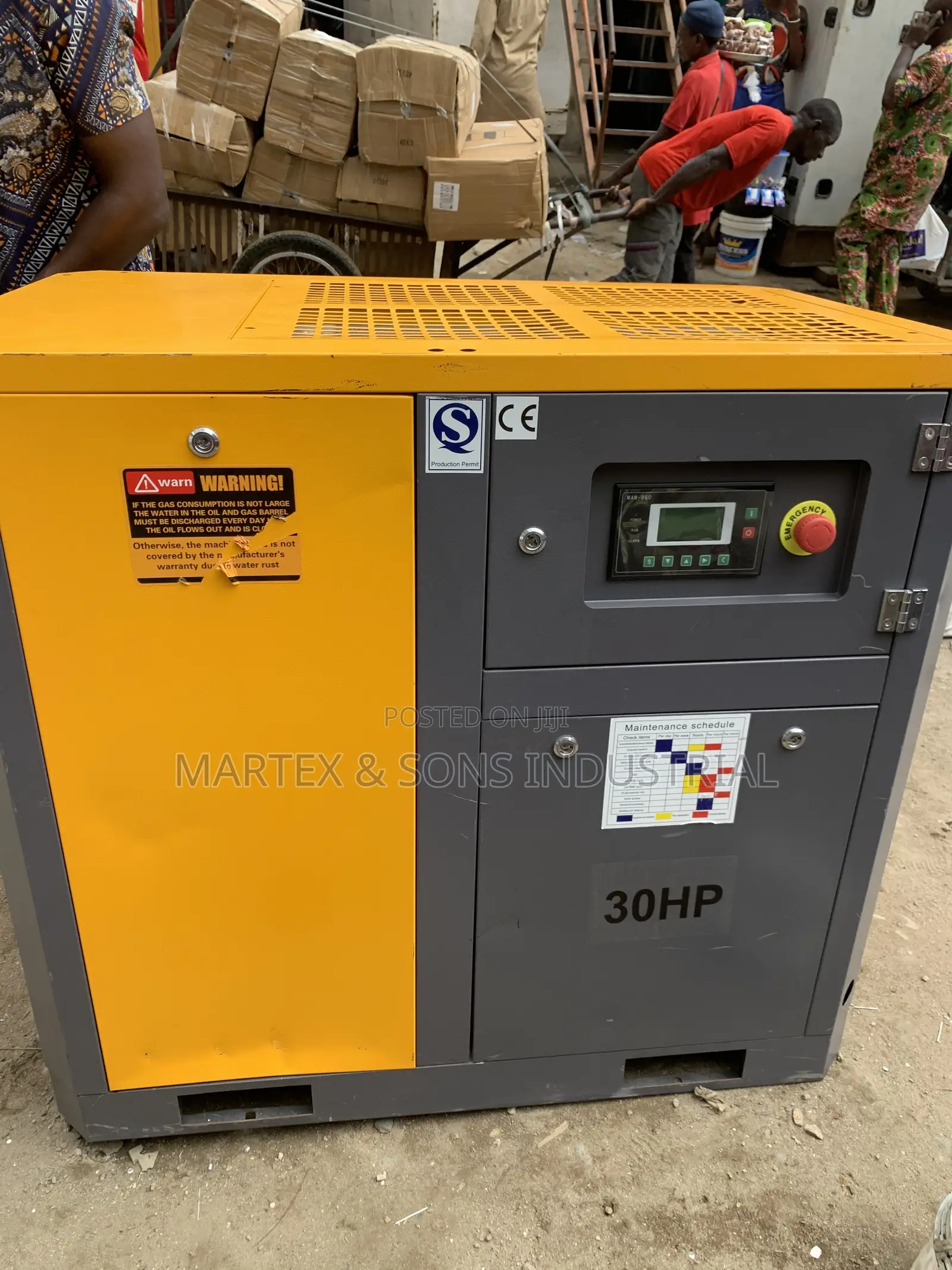 22kw 30hp Screw Air Compressor 8bar