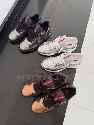 Cop the Prada America's Cup Patent Leather Sneaker
