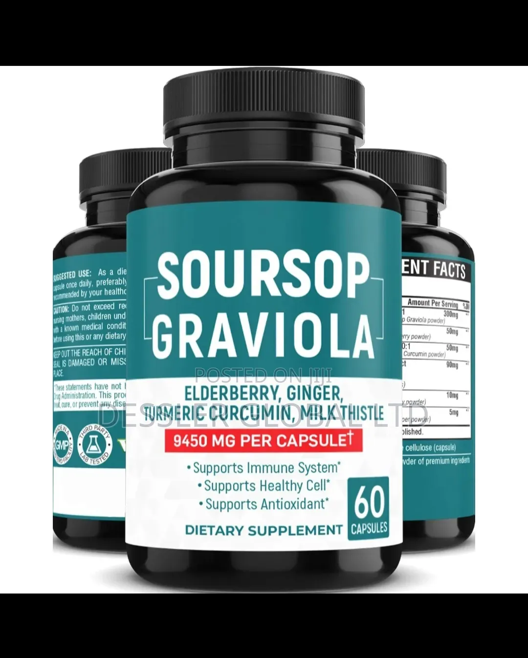 Soursop Graviola Capsules Leaf Extract