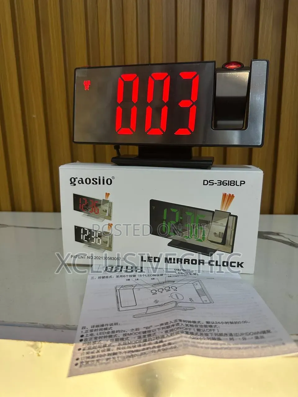LED Mirror Clock