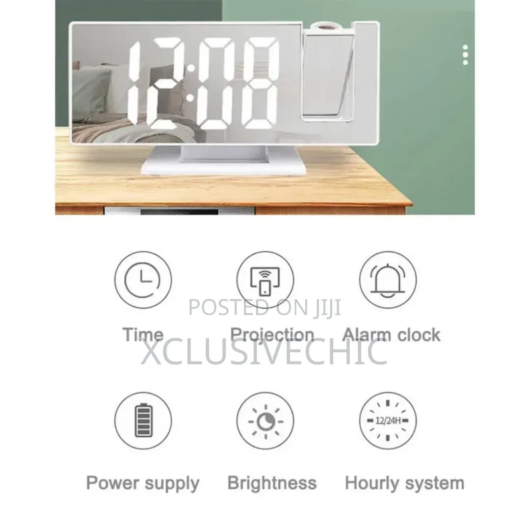 LED Mirror Clock