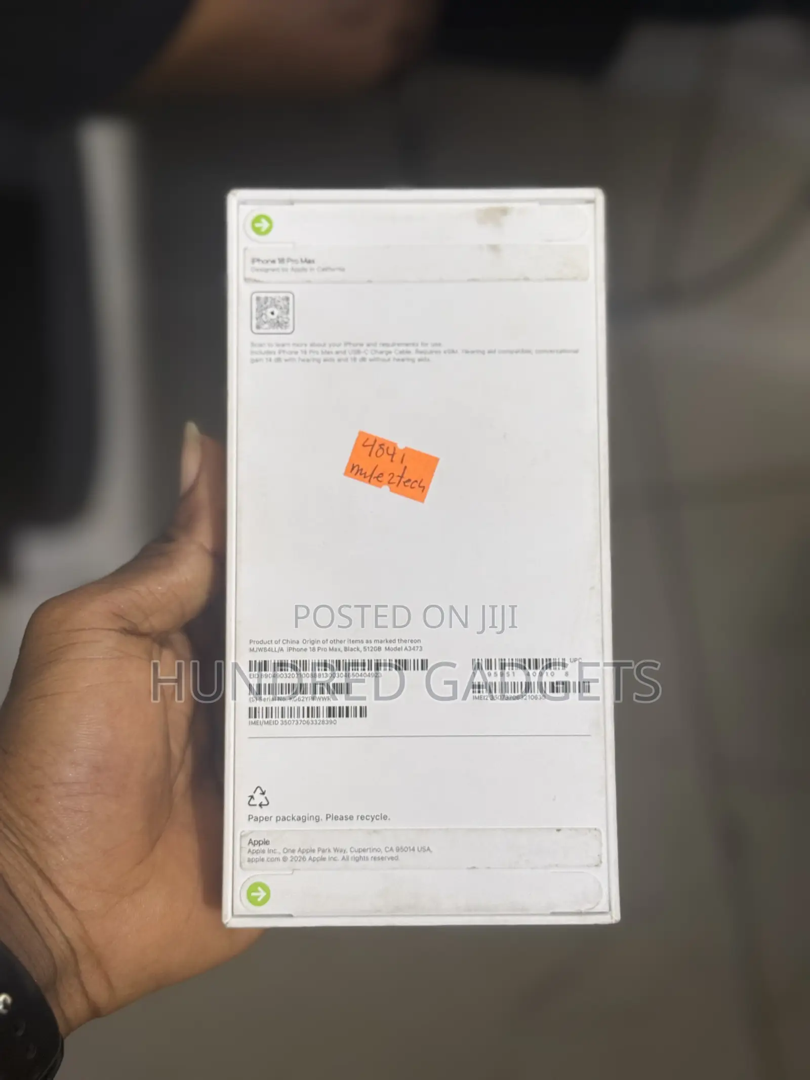 New Apple iPhone 18 Pro Max 512 GB Black