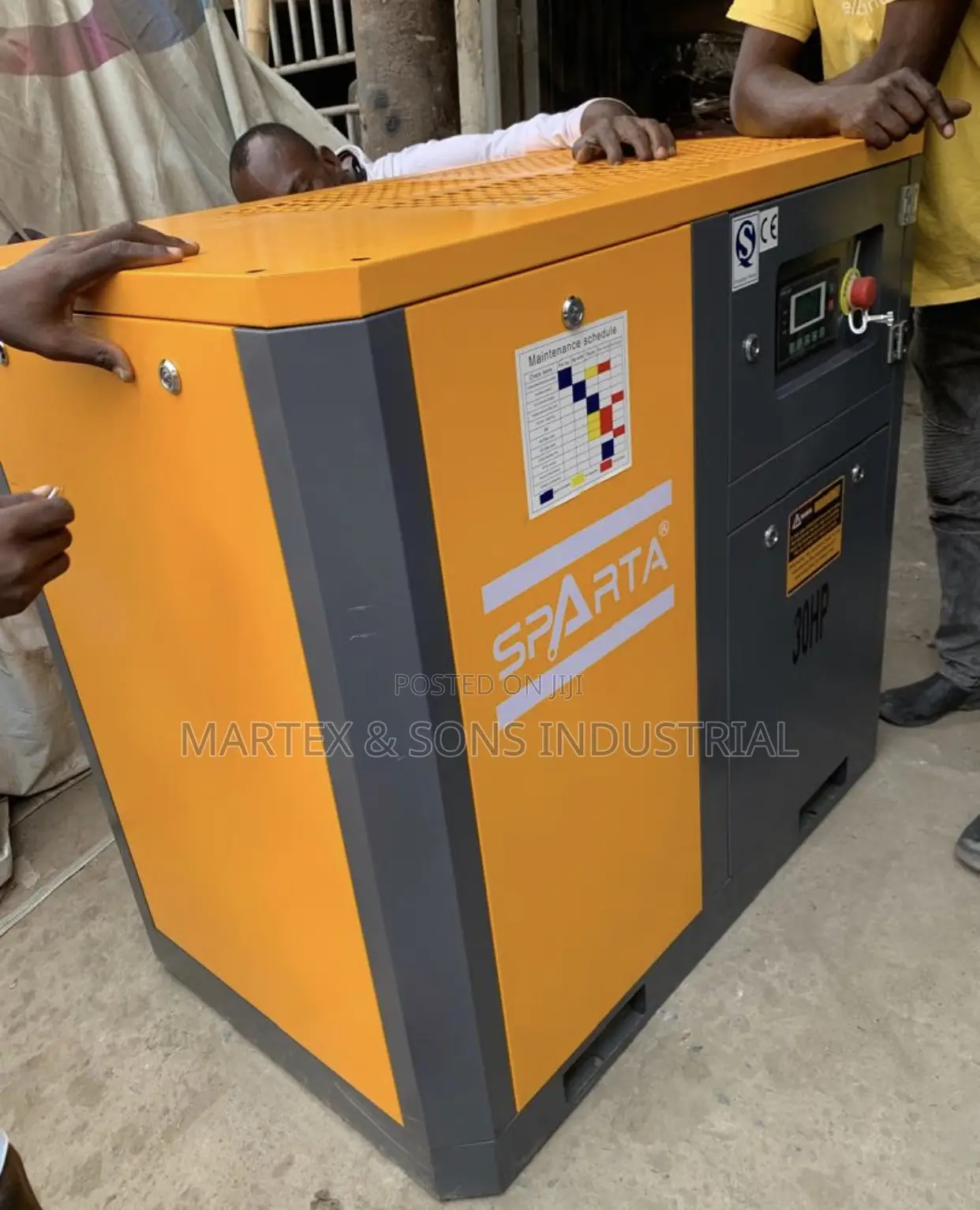 22kw - 30Hp Sparta Screw Air Compressor Machine