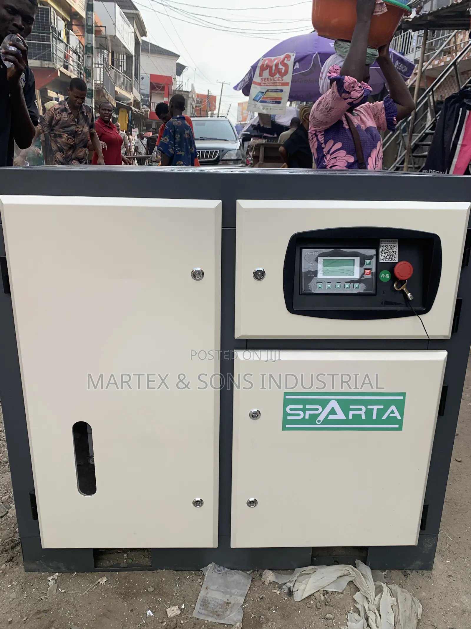 Industrial 22kw - 30Hp Sparta Screw Air Compressor Machine