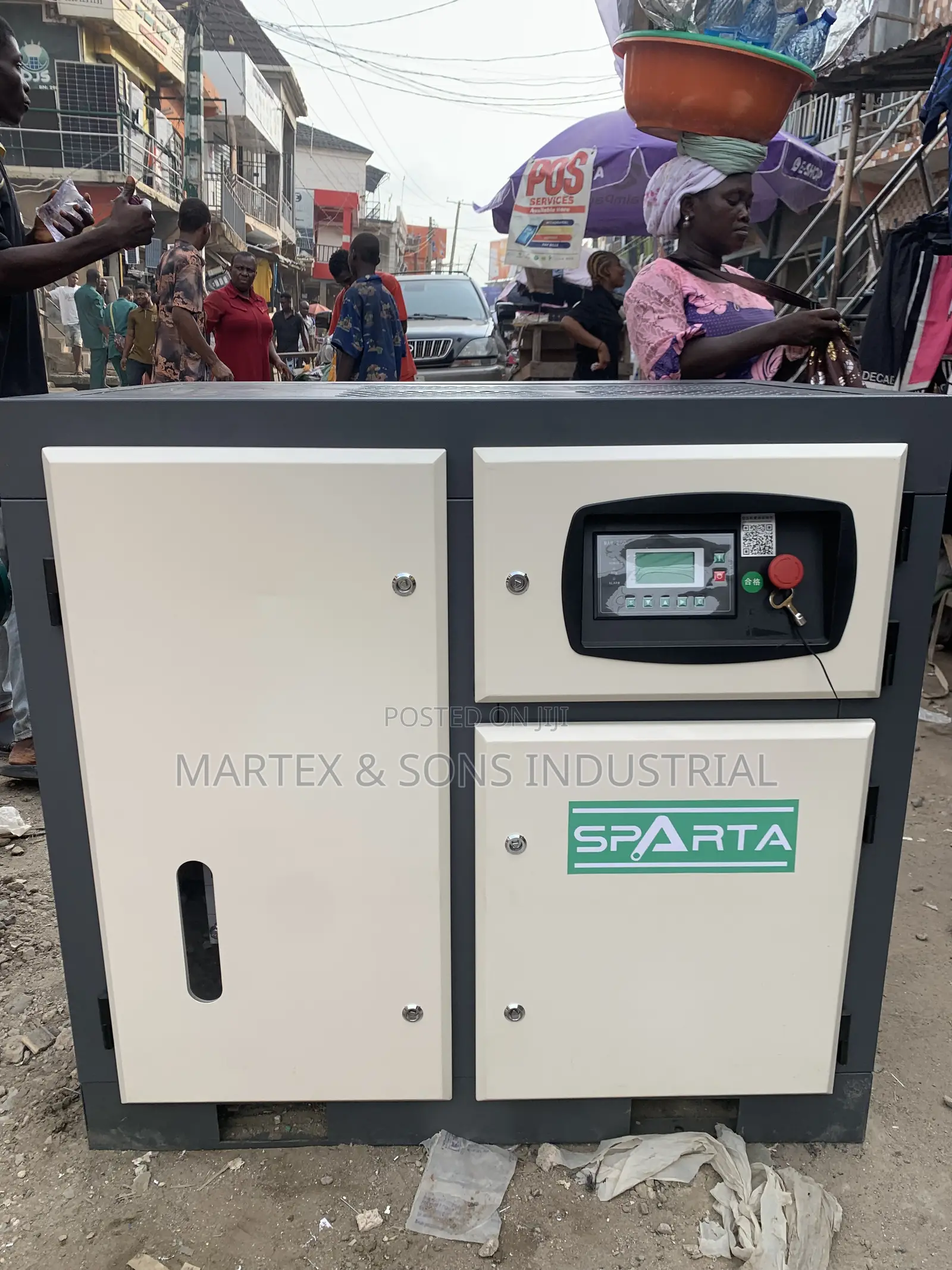 Industrial 22kw - 30Hp Sparta Screw Air Compressor Machine