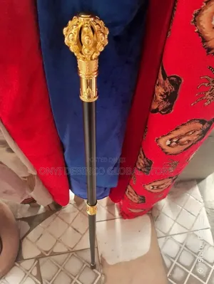 Fashion Royal Crown Walking Stick Black/Gold