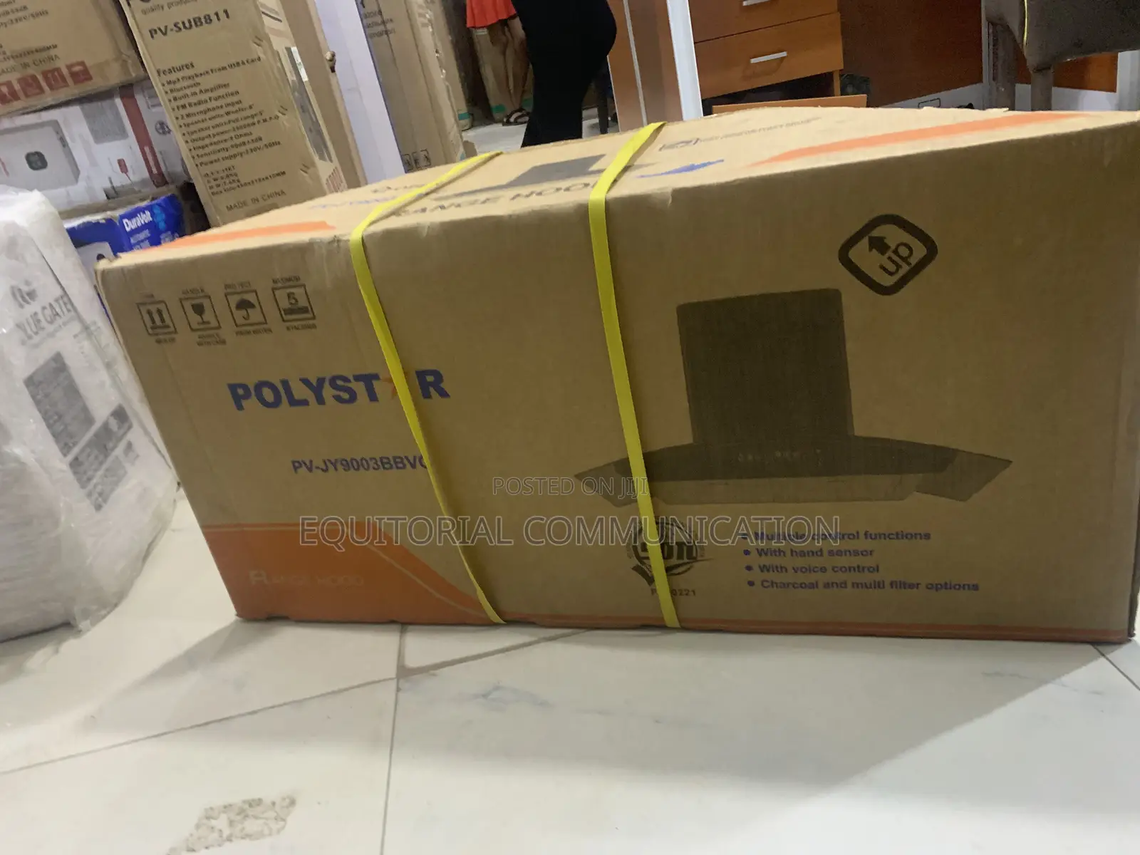 Polystar PV-JY9003BBVC Digital Kitchen Hood 90cm With Voice Control