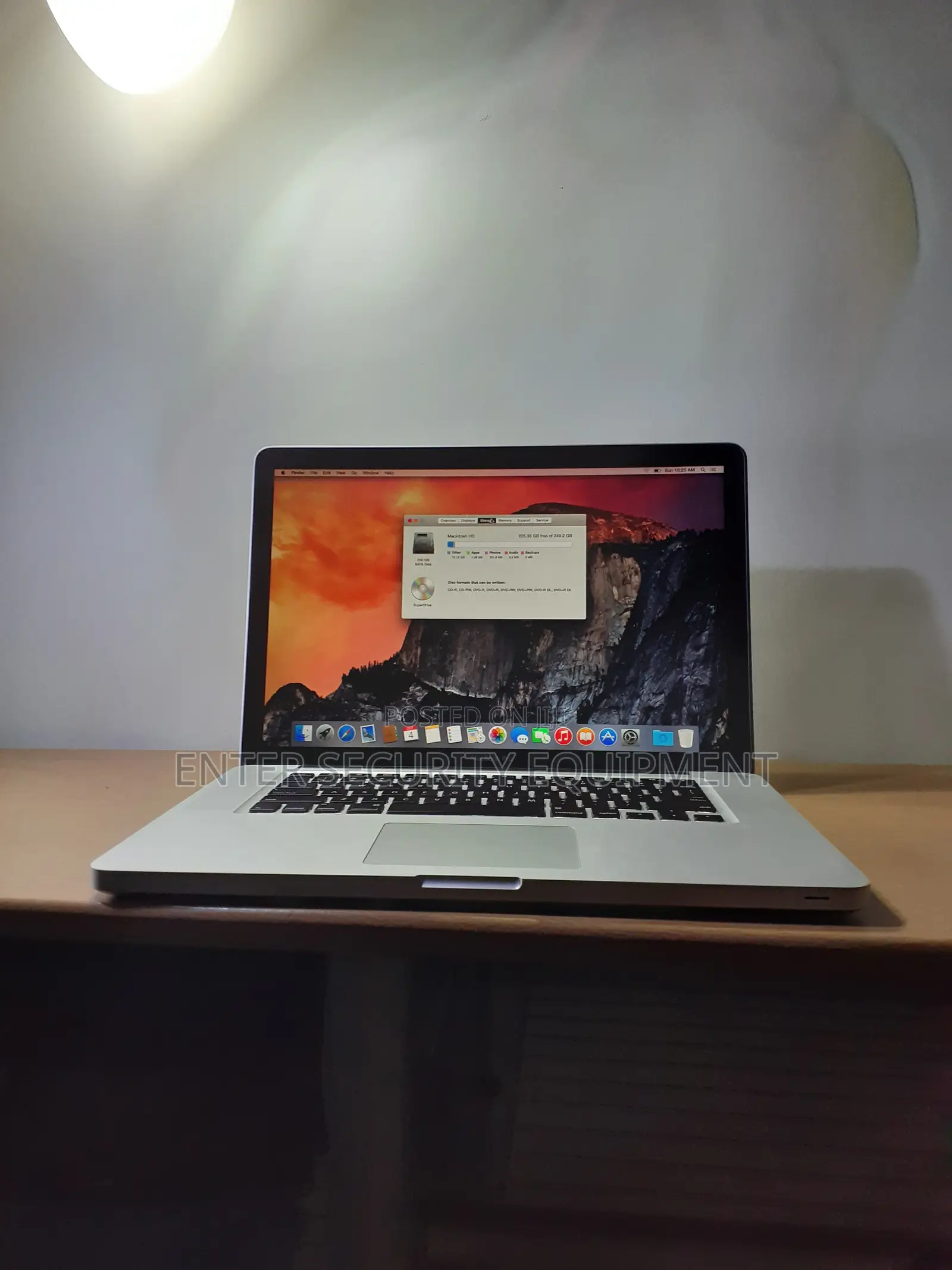 Laptop Apple MacBook Pro 2010 8GB Intel Core 2 Duo HDD 256GB