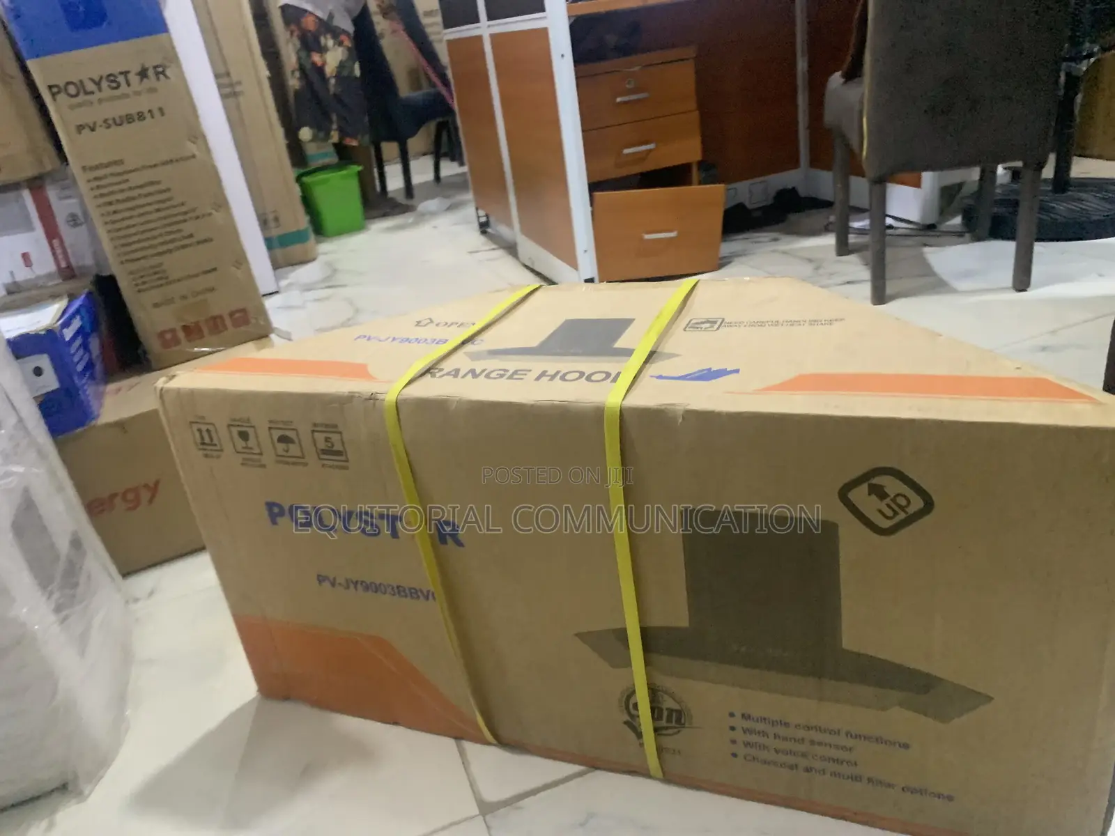 Polystar PV-JY9003BBVC Kitchen Range Extractor With Voice Control