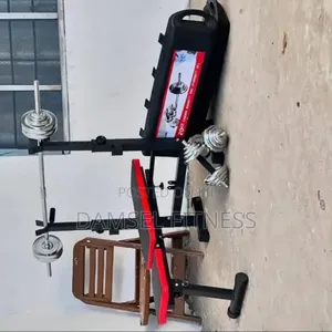 Weight Bench With 50kg Dumbbells Set