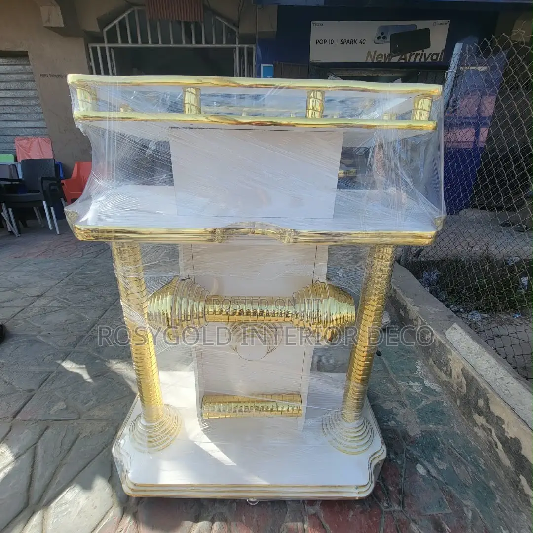 Golden Wooden Pulpit