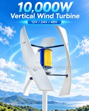 Clean Energy Solution for Homes: 10,000W 48V Vertical Wind Turbine