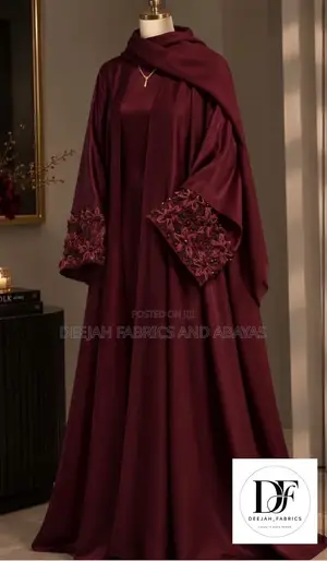 Quality Luxury Abayas With Floral Embroidery