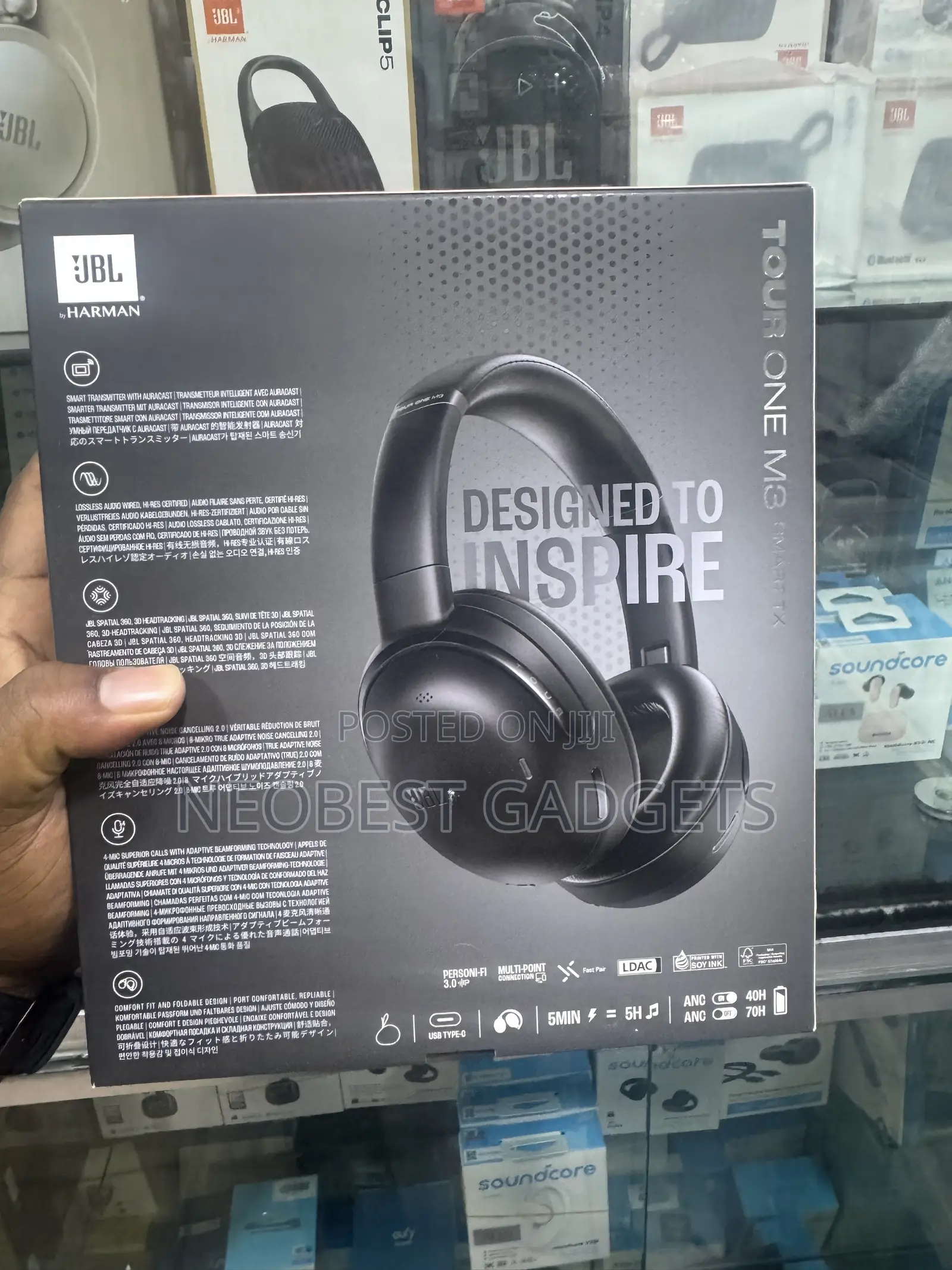 Black JBL Tour One M3 Headphones