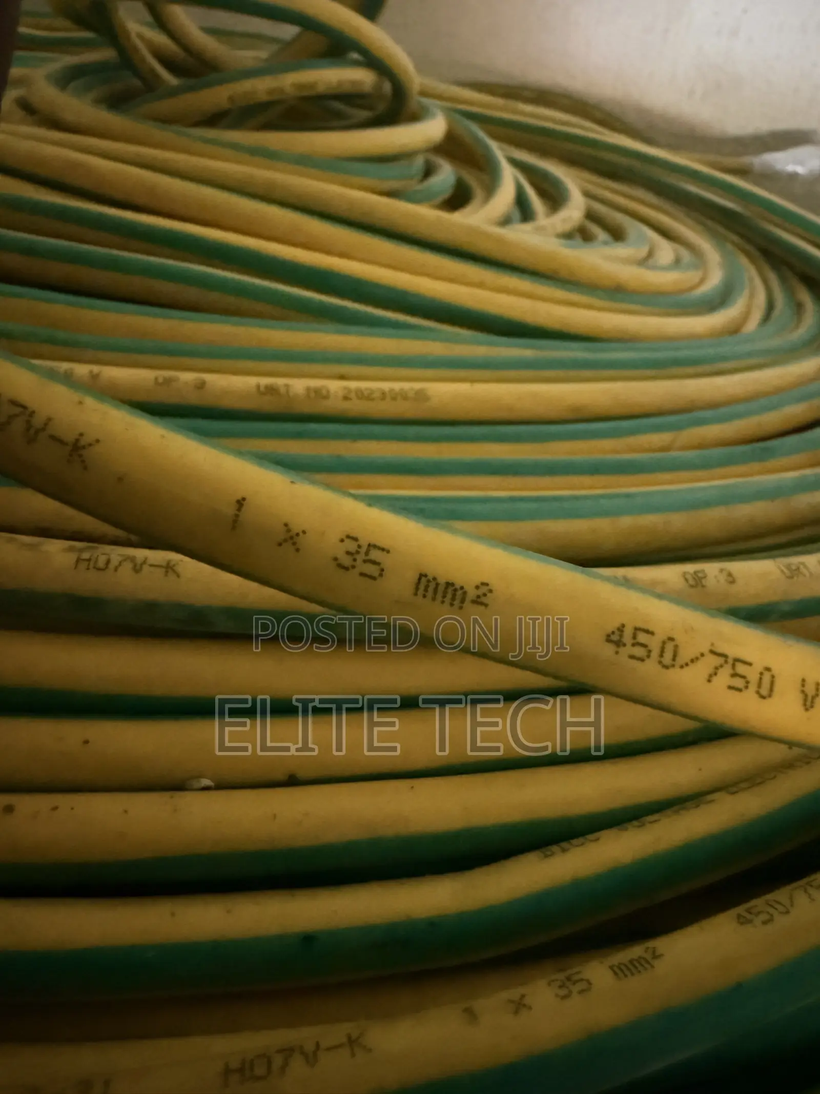 35mm Single Core Green/Yellow Pure Copper Earth Cable