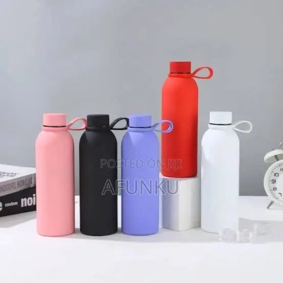 Matte Stainless Coated Vacuum Flask Without Rope