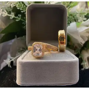 Superior Quality Non Fading Couples Gold Wedding/Engagement Ring