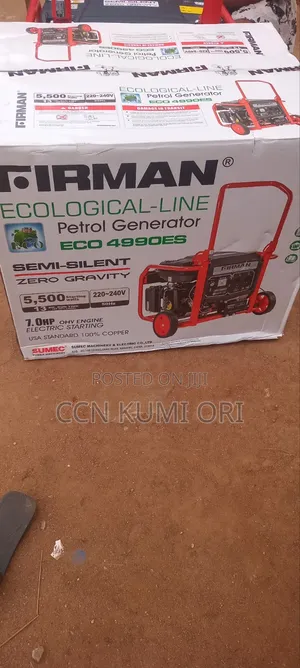 Firman Eco4990ES Generator, 3.4kva Key Start, Tyres, Copper Coil