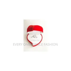 Adjustable Love Diamond Engagement Proposal Ring With Red Ring Case