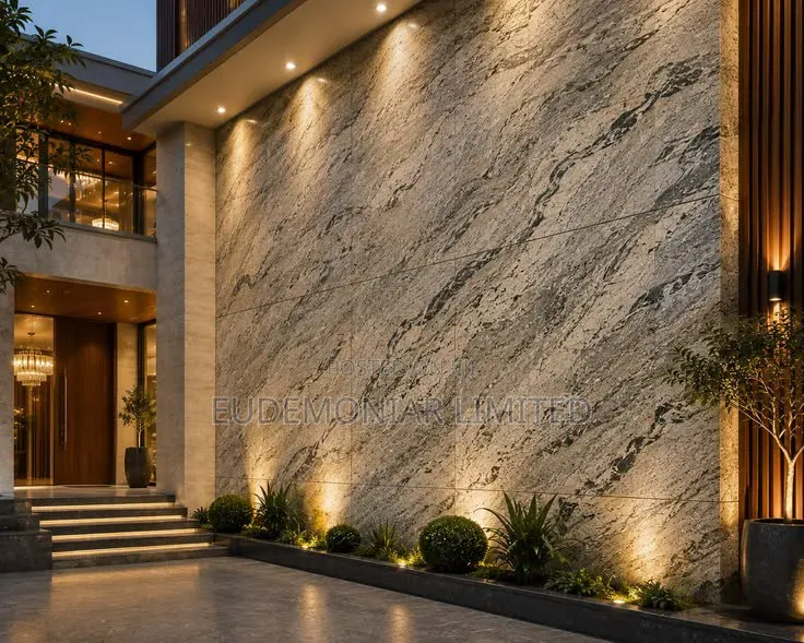 Marble Covering for Boundary Walls