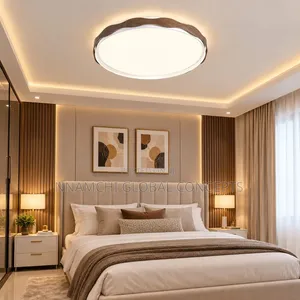 Round Living Room Led Chandeliers Luxury Bedroom Full of Stars Gold