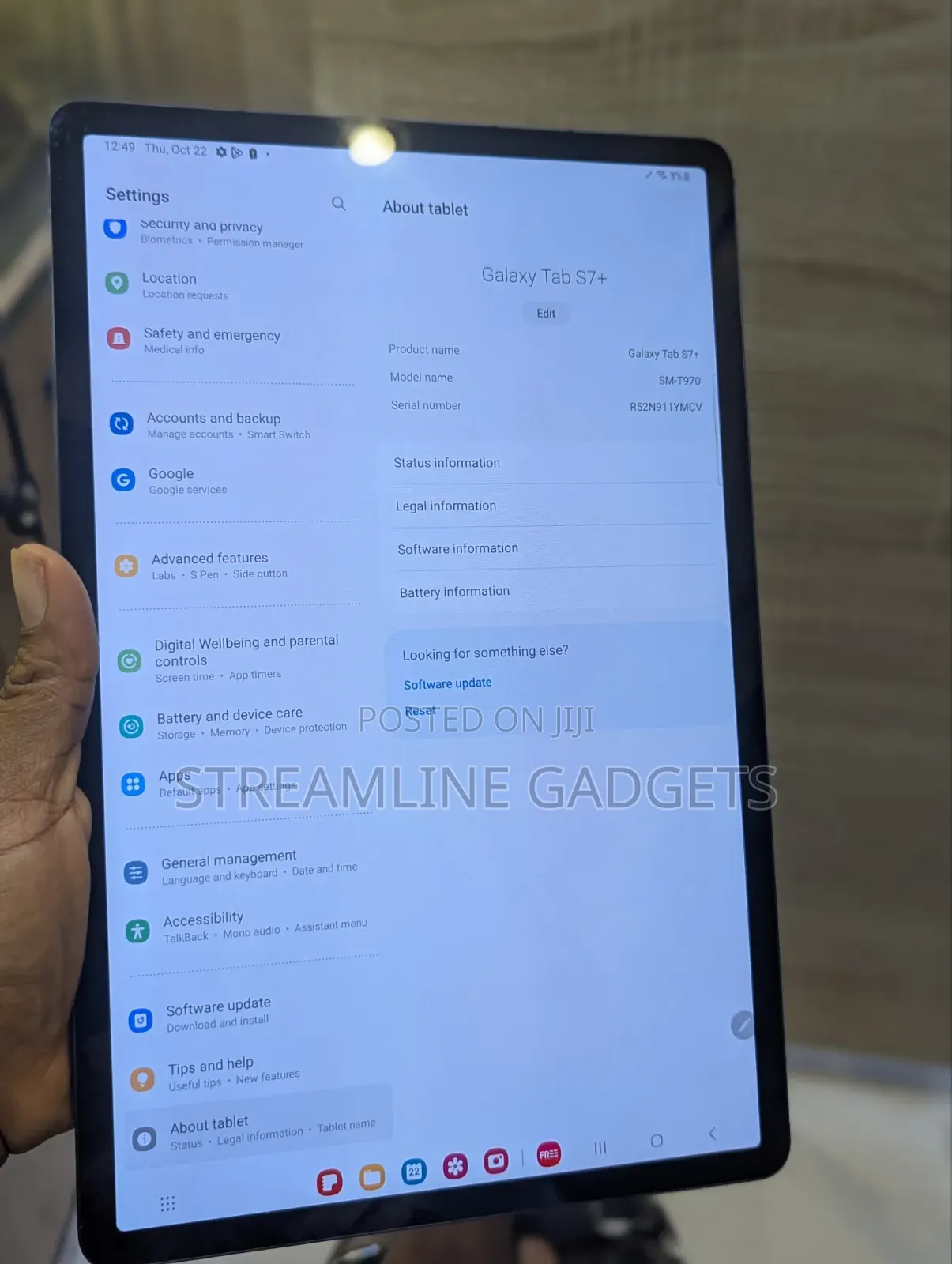 Samsung Galaxy Tab S7+ 128 GB Gray