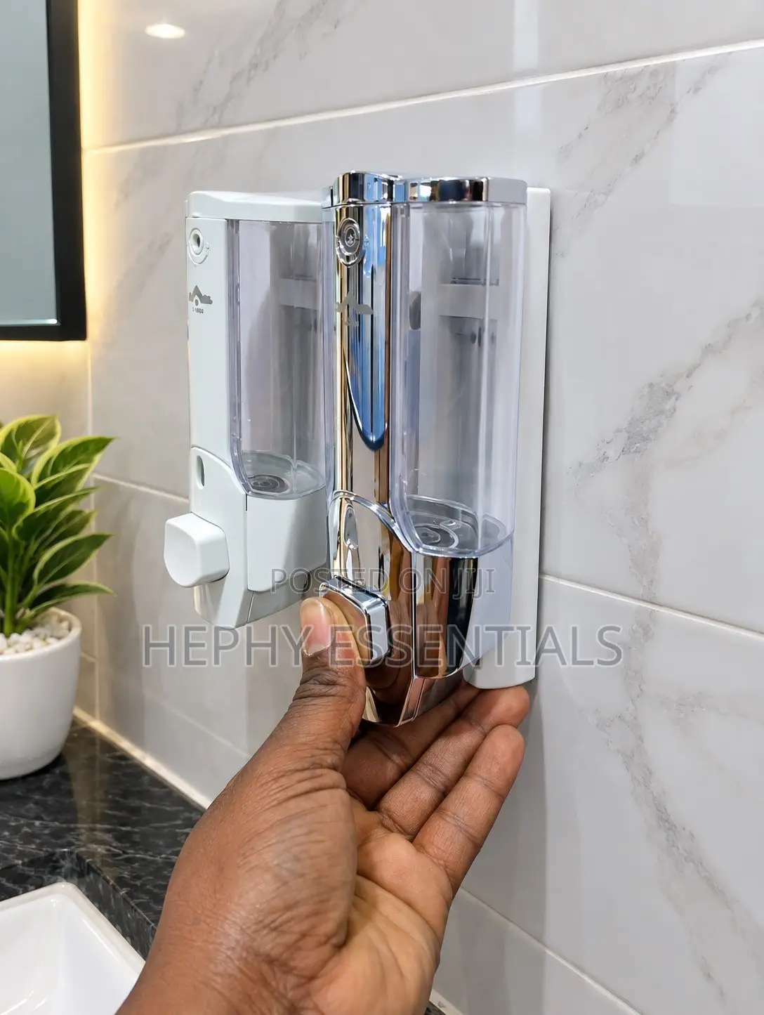 Wall-Mounted Manual Soap Dispenser – Double Chamber