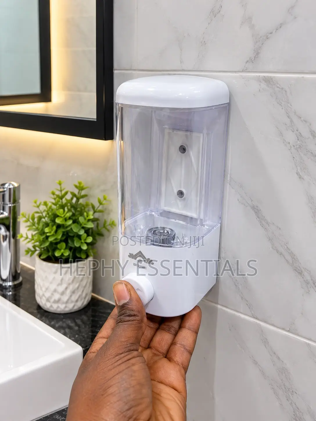 Commercial Wall-Mounted Manual Soap Dispenser.