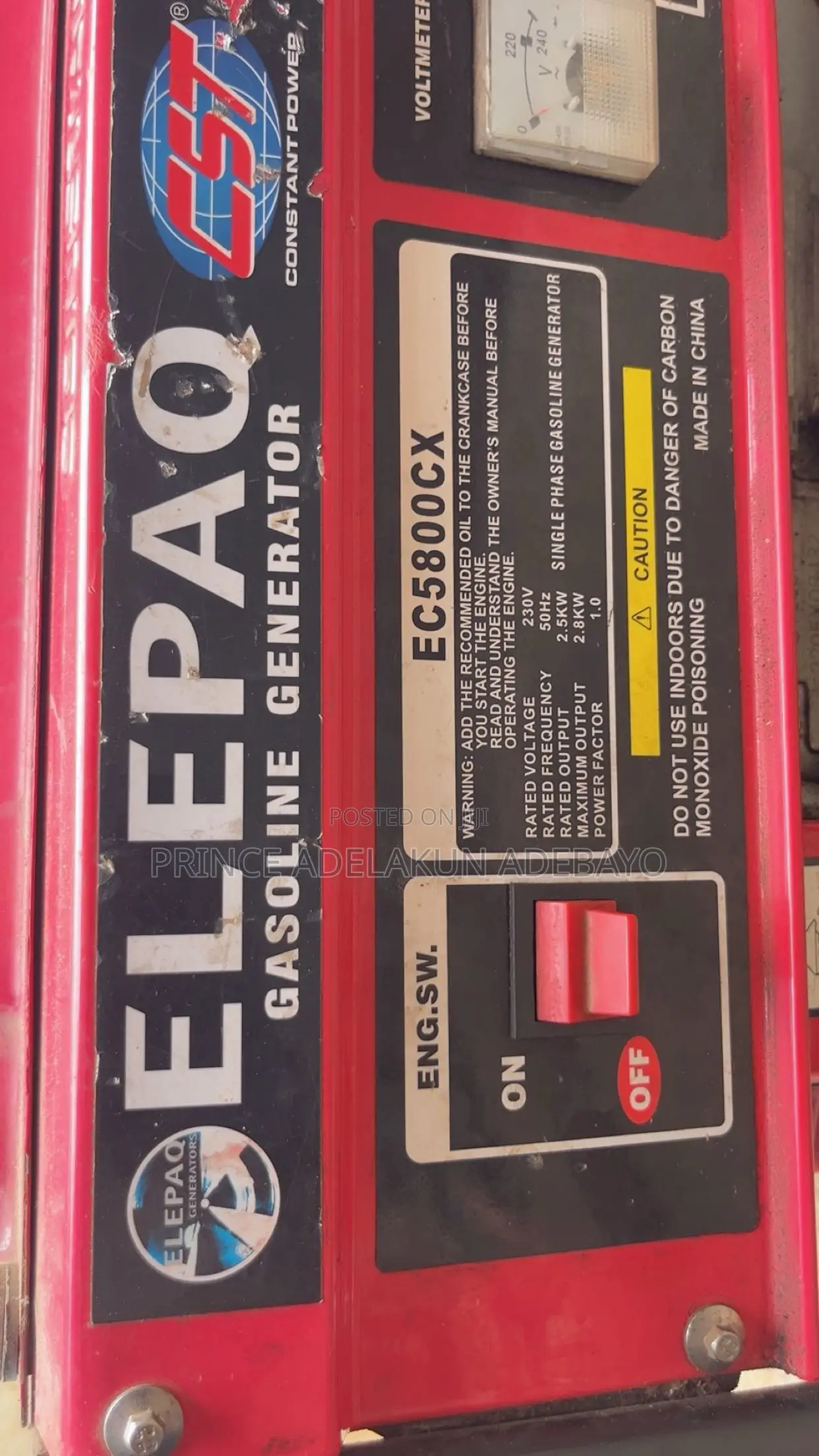 ELEPAQ Constant Gasoline Generator