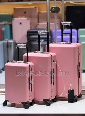 Pink 3-Piece Luggage Set