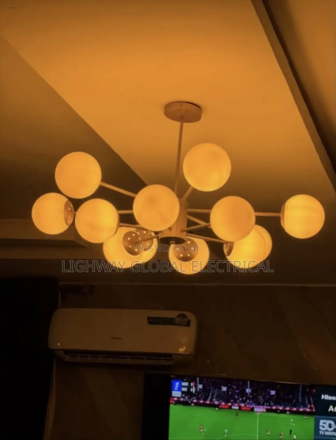 Gild Nordic Glass Chandelier