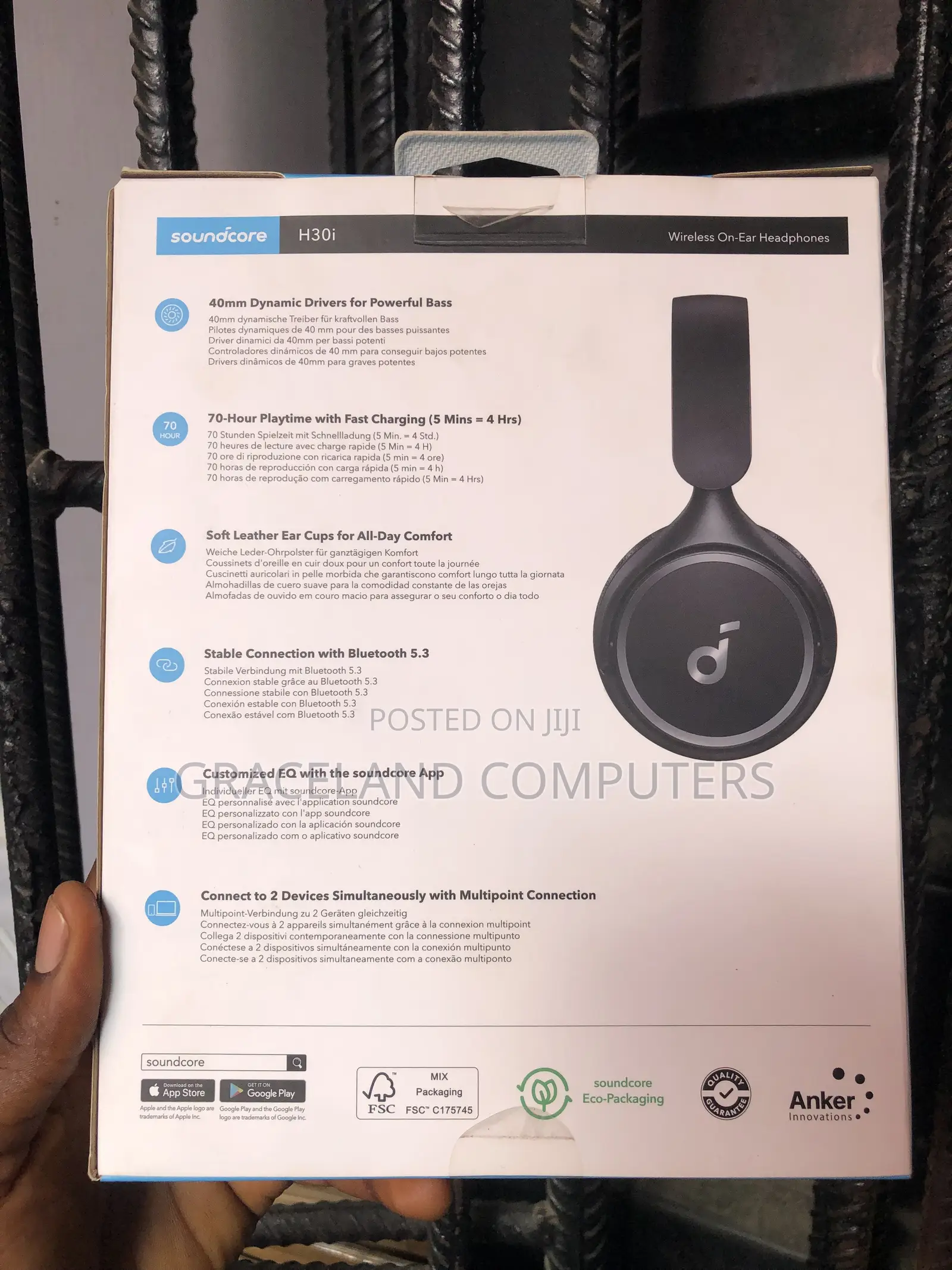 Anker SoundCore H30i Wireless on-Ear Headphones