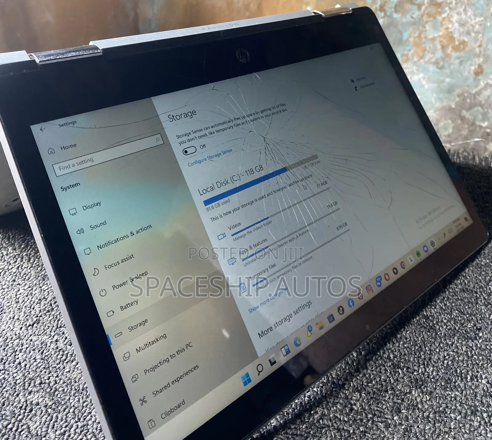 Laptop HP 128GB HDD+SSD 128GB