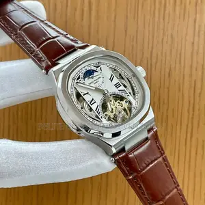 Patek Philip Automatic Leather Strap Watch