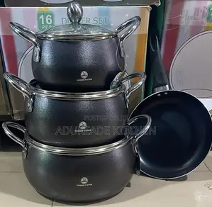 3pcs and a Fry Pan Crown Star Non Stick Cookware Sets