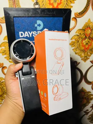 Handheld Portable Turbo Fan- Strong Wind, Foldable and Rechargeable