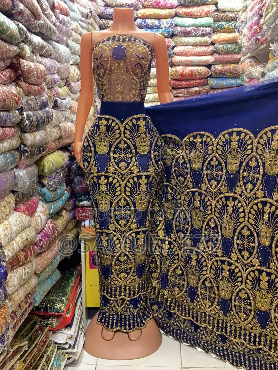Net on Rawsilk Indian George