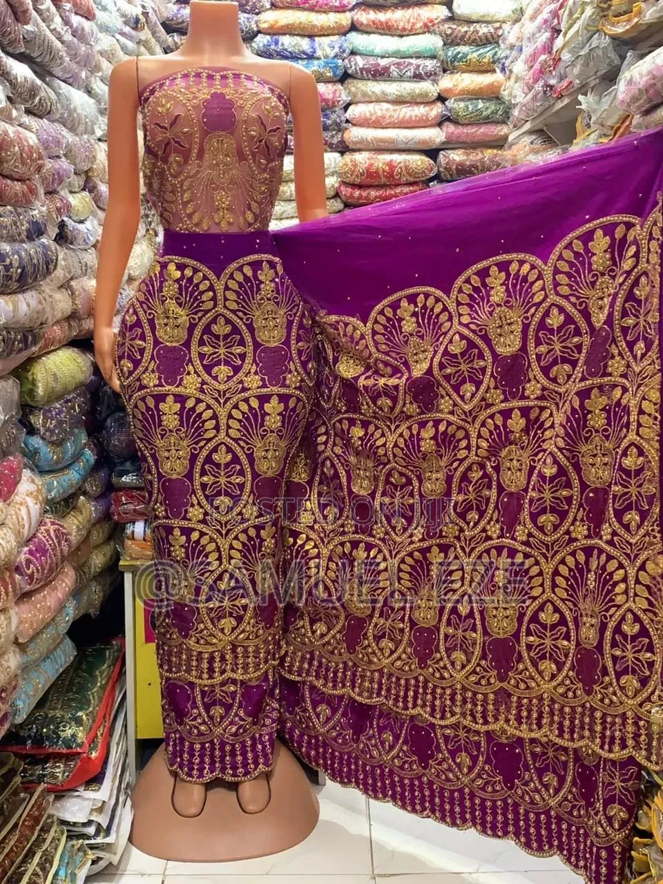 Net on Rawsilk Indian George