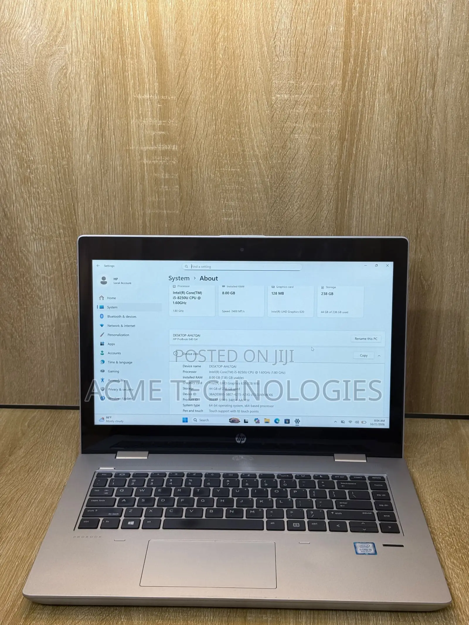 Laptop HP ProBook 640 G4 8GB Intel Core i5 SSD 256GB