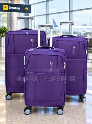 Purple 3-Piece Luggage Set – Stylish & Practical Travel Collection