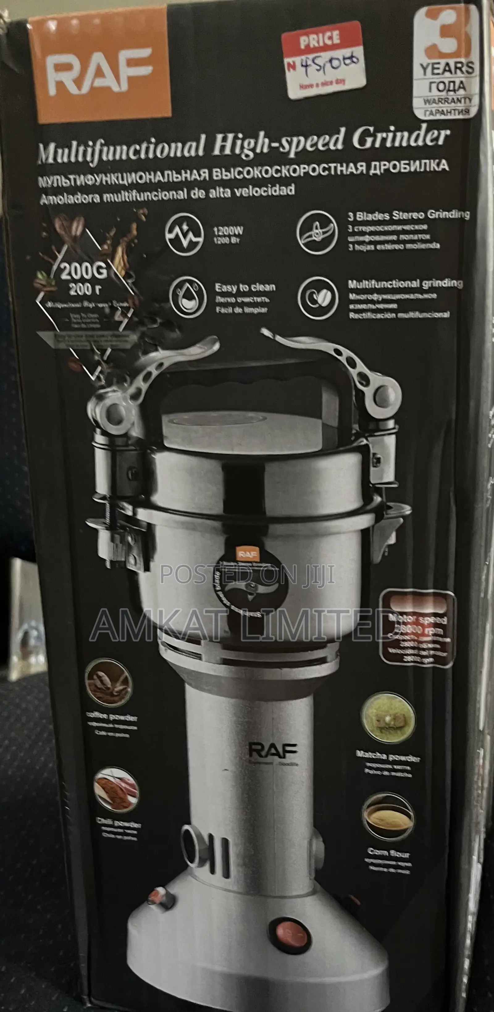 RAF Multifunctional High Speed Grinder